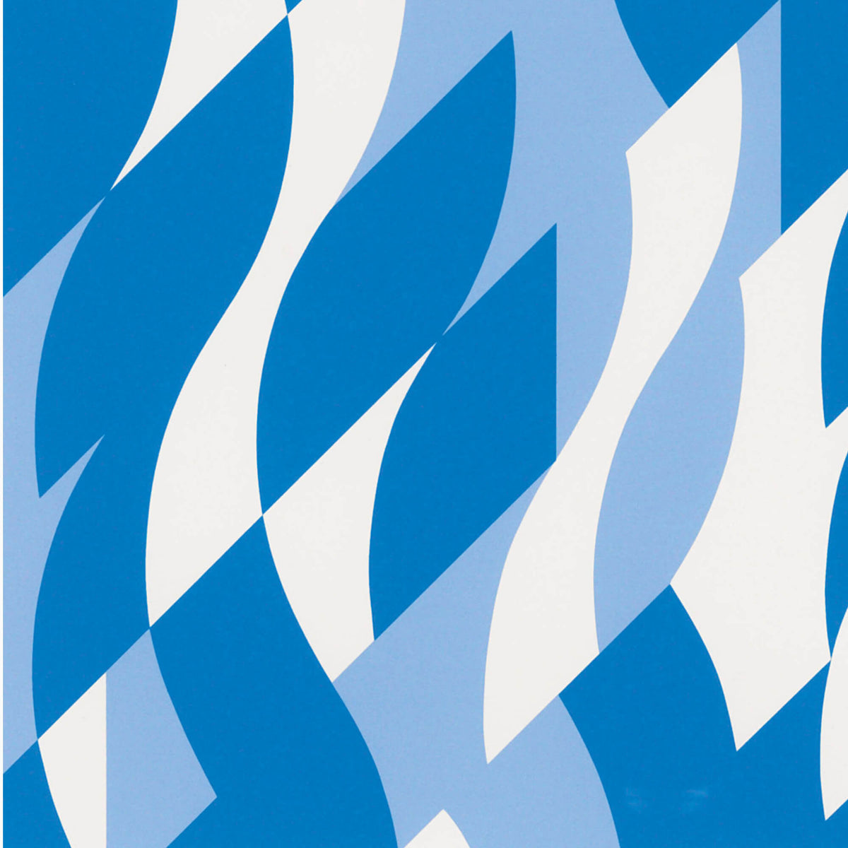 Two Blues - Bridget Riley