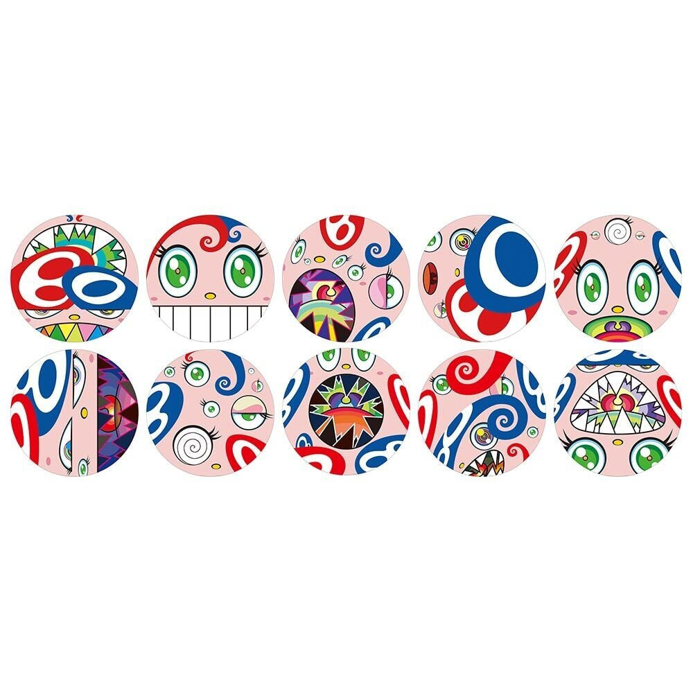 Takashi Murakami-We Are The Square Jocular Clan Print Set Of 10 Circle Prints - Takashi Murakami-art print