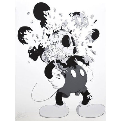 Matt Gondek-Mouse Deconstructed Black - Gondek-art print