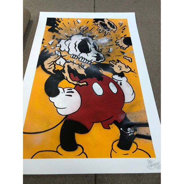 Matt Gondek's Deconstructed Mickey (Hand Embellished) Print - Hype