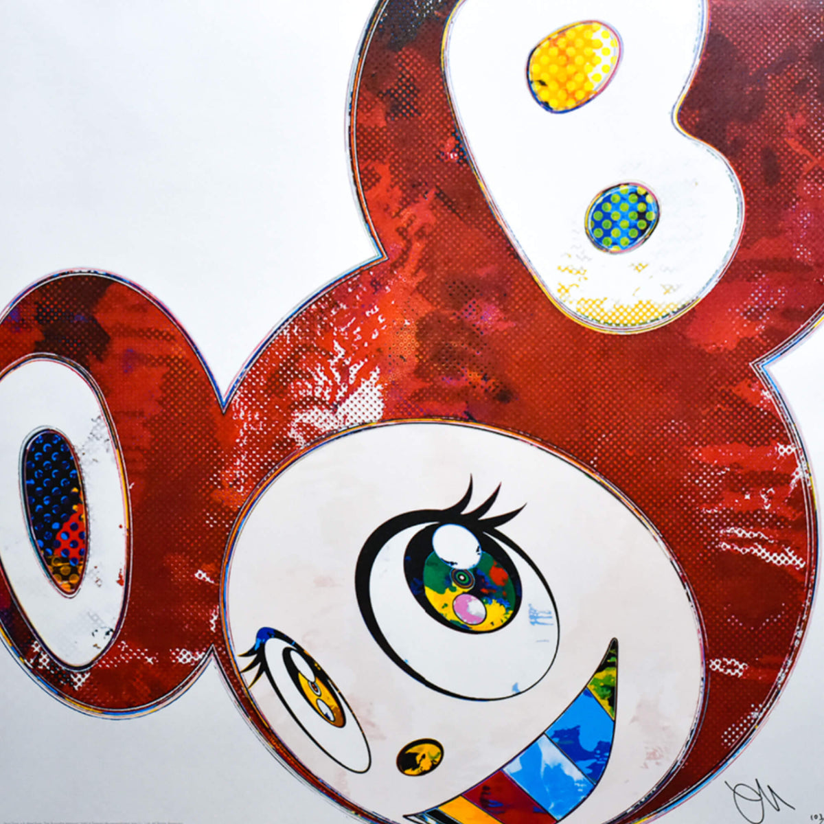 Takashi Murakami's Eye Love Superflat (Pink Logo) Print - Hype Museum