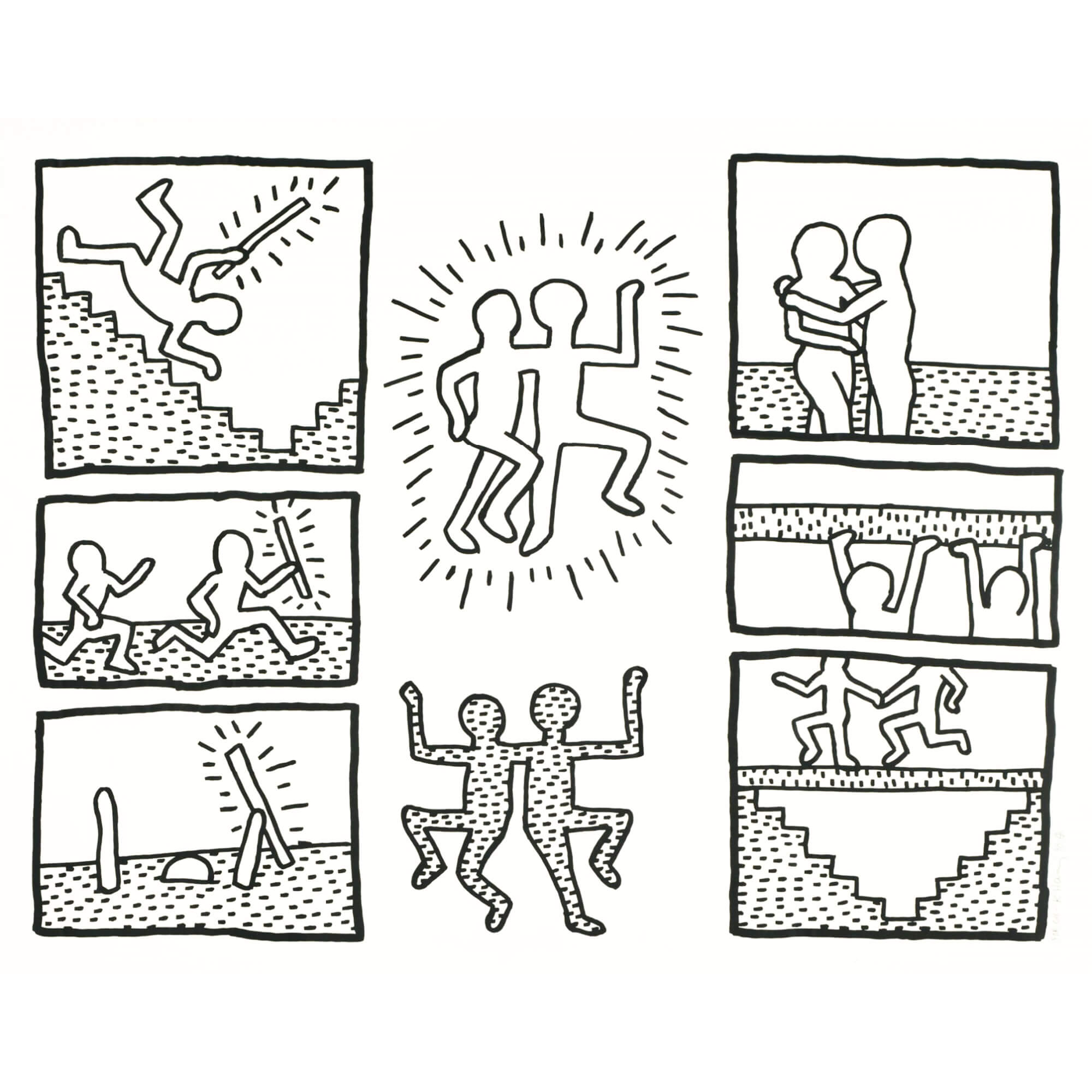 Keith Haring-The Blueprint Drawings 6 - Keith Haring-art print