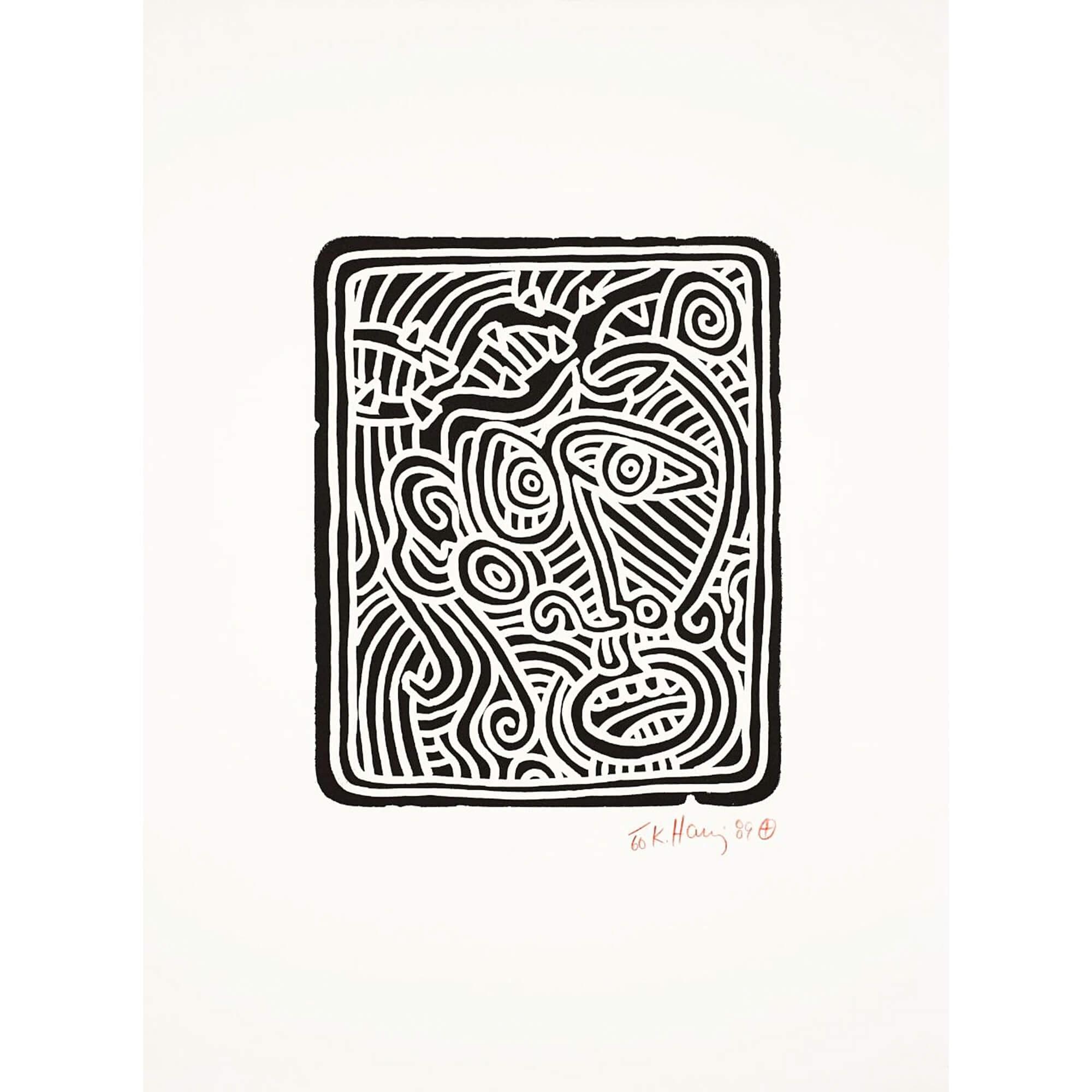 Keith Haring-Stones 1 - Keith Haring-art print