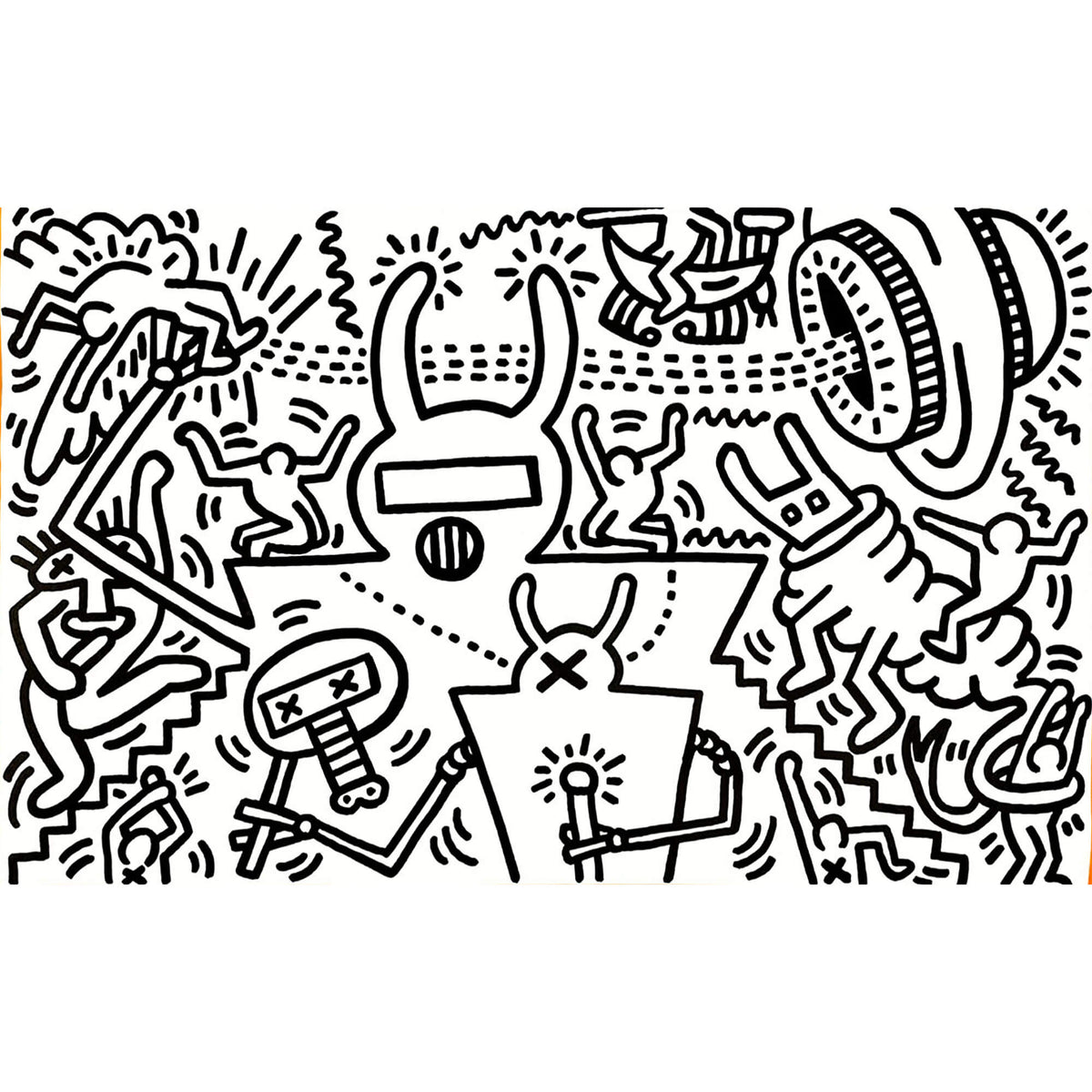 Keith Haring's Keith Haring At Robert Fraser Gallery Print - Hype 