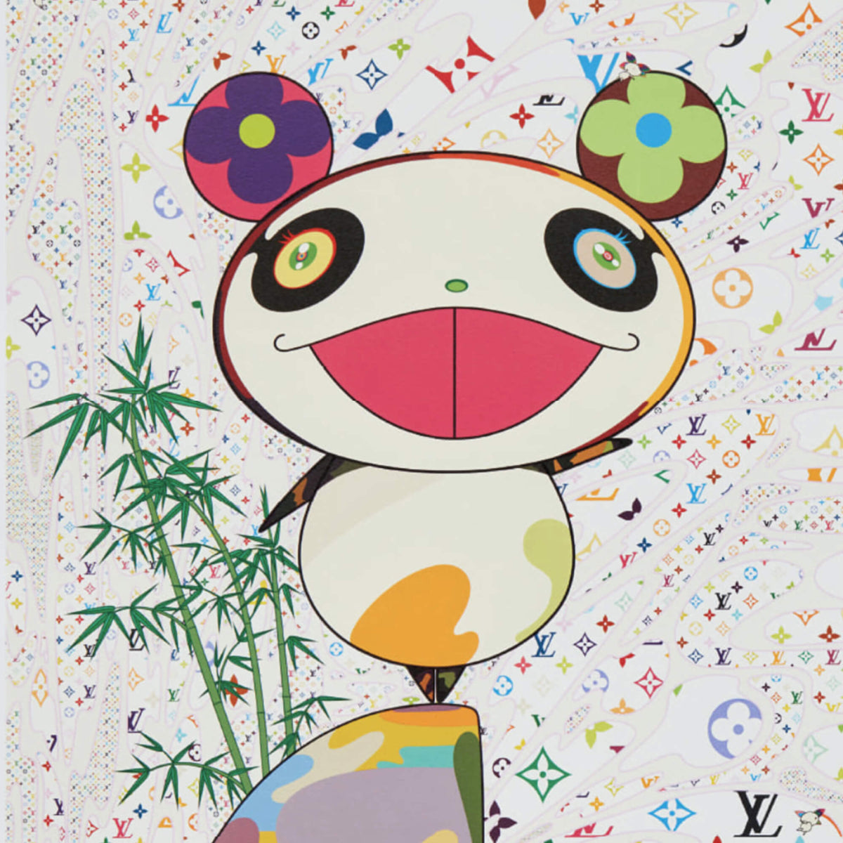 Takashi Murakami Superflat Monogram Panda And His Friends (Signed
