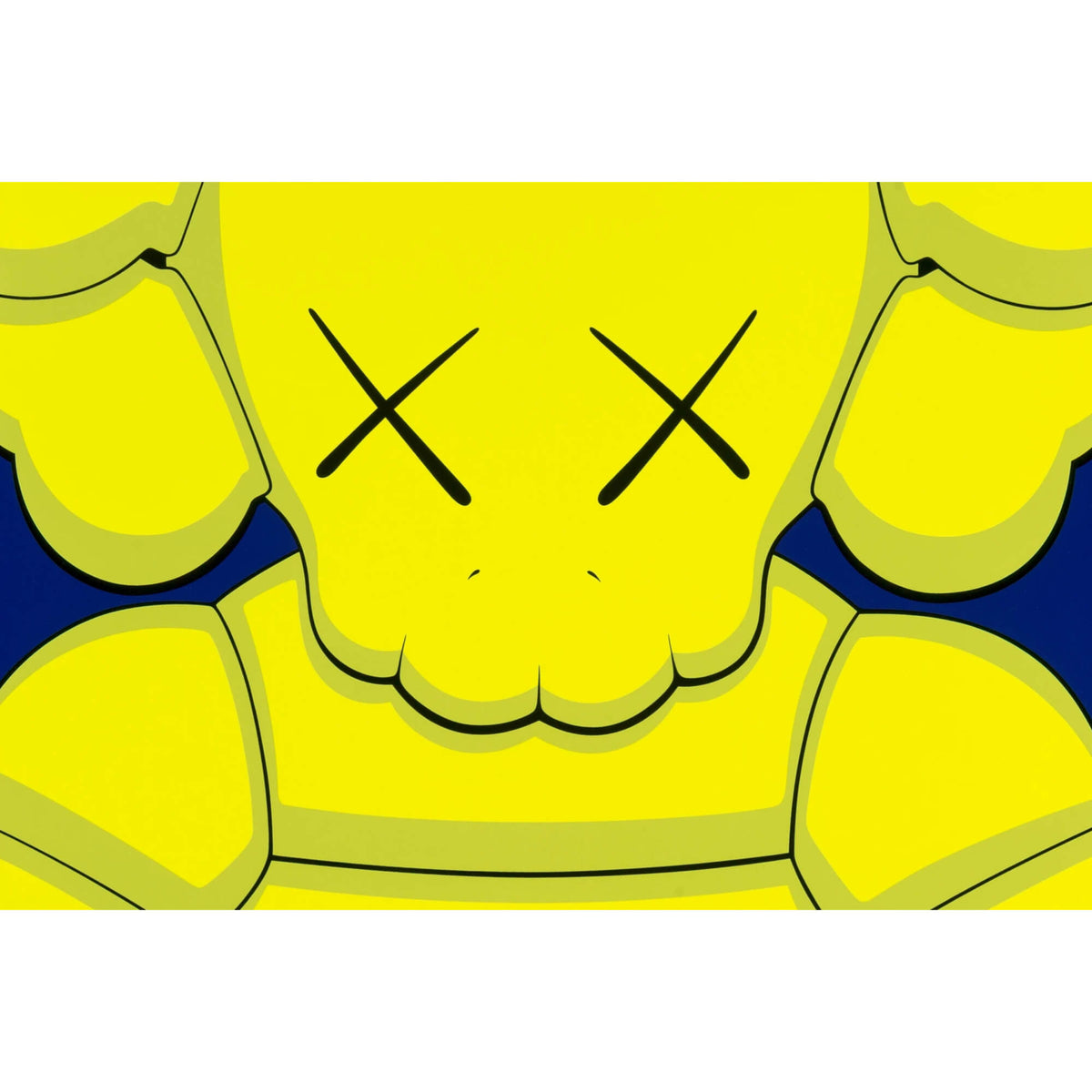 KAWS's What Party (Yellow On Blue) Print - Hype Museum
