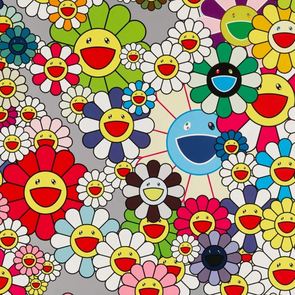 Takashi Murakami's Eye Love Superflat (Pink Logo) Print - Hype Museum