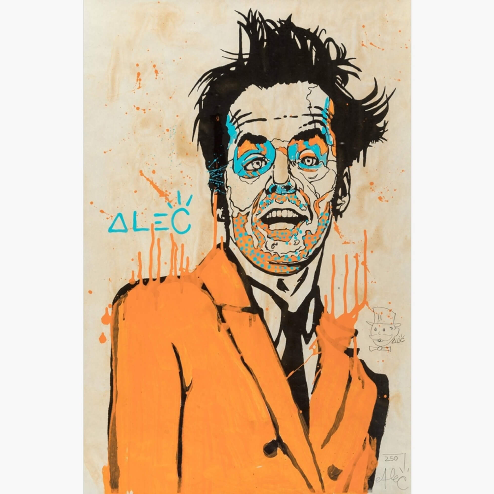 Alec Monopoly's Graffiti Celebrity Portraits And Monopoly Man Are