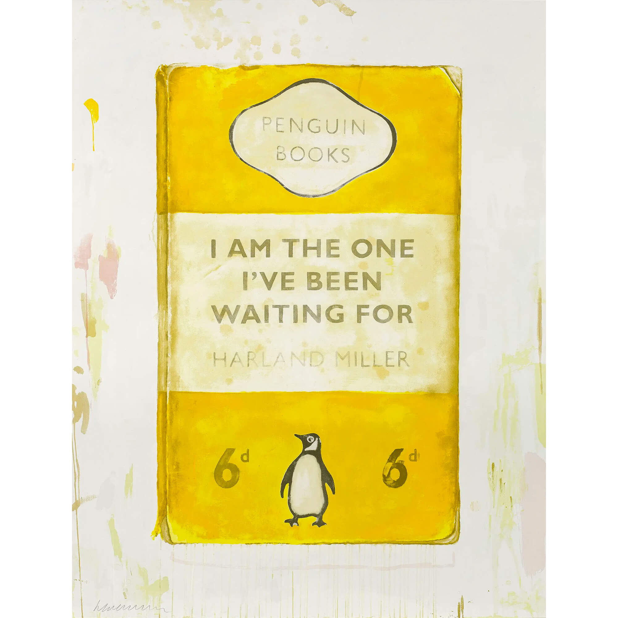 Harland Miller-I Am The One I’ve Been Waiting For (yellow) - Harland Miller-art print