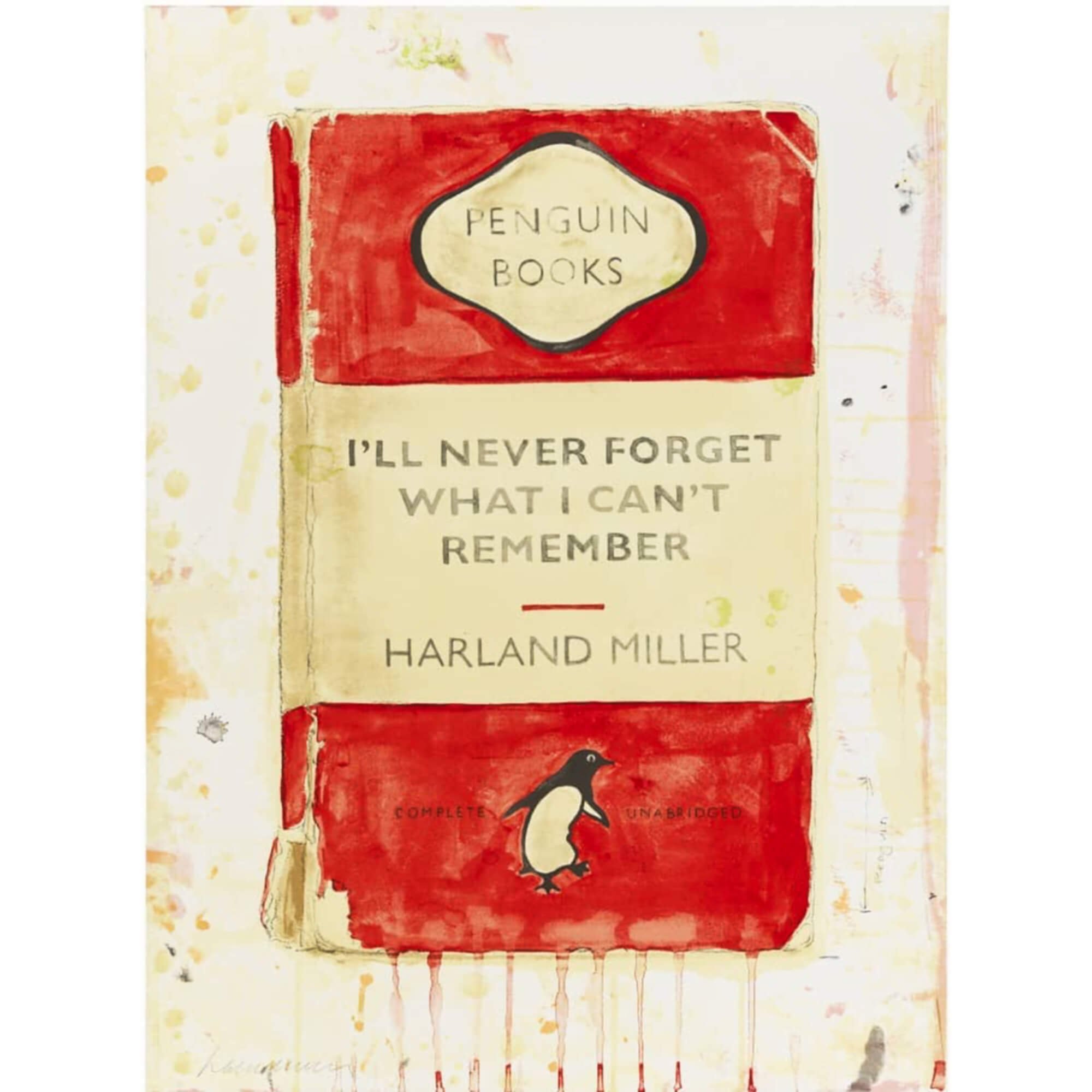 Harland Miller-I’ll Never Forget What I Can’t Remember - Harland Miller-art print