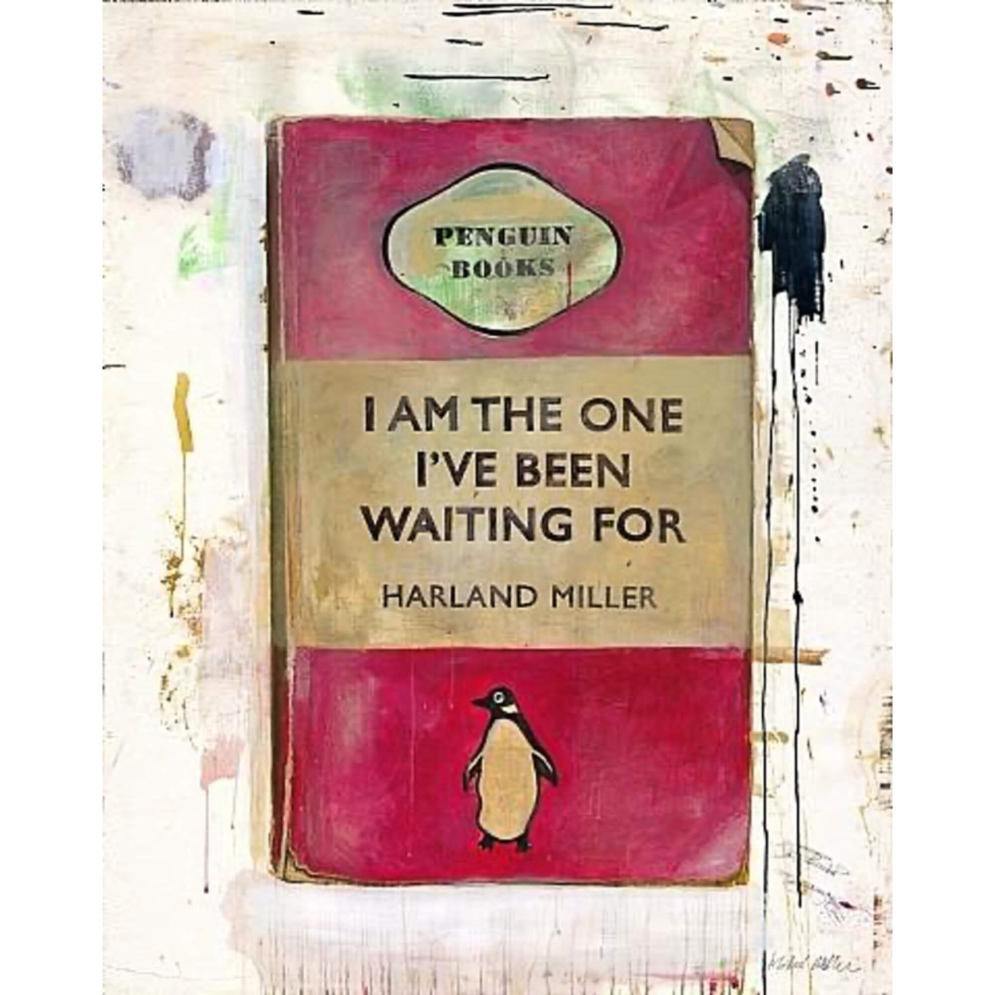 Harland Miller-I Am The One I’ve Been Waiting For (red) - Harland Miller-art print