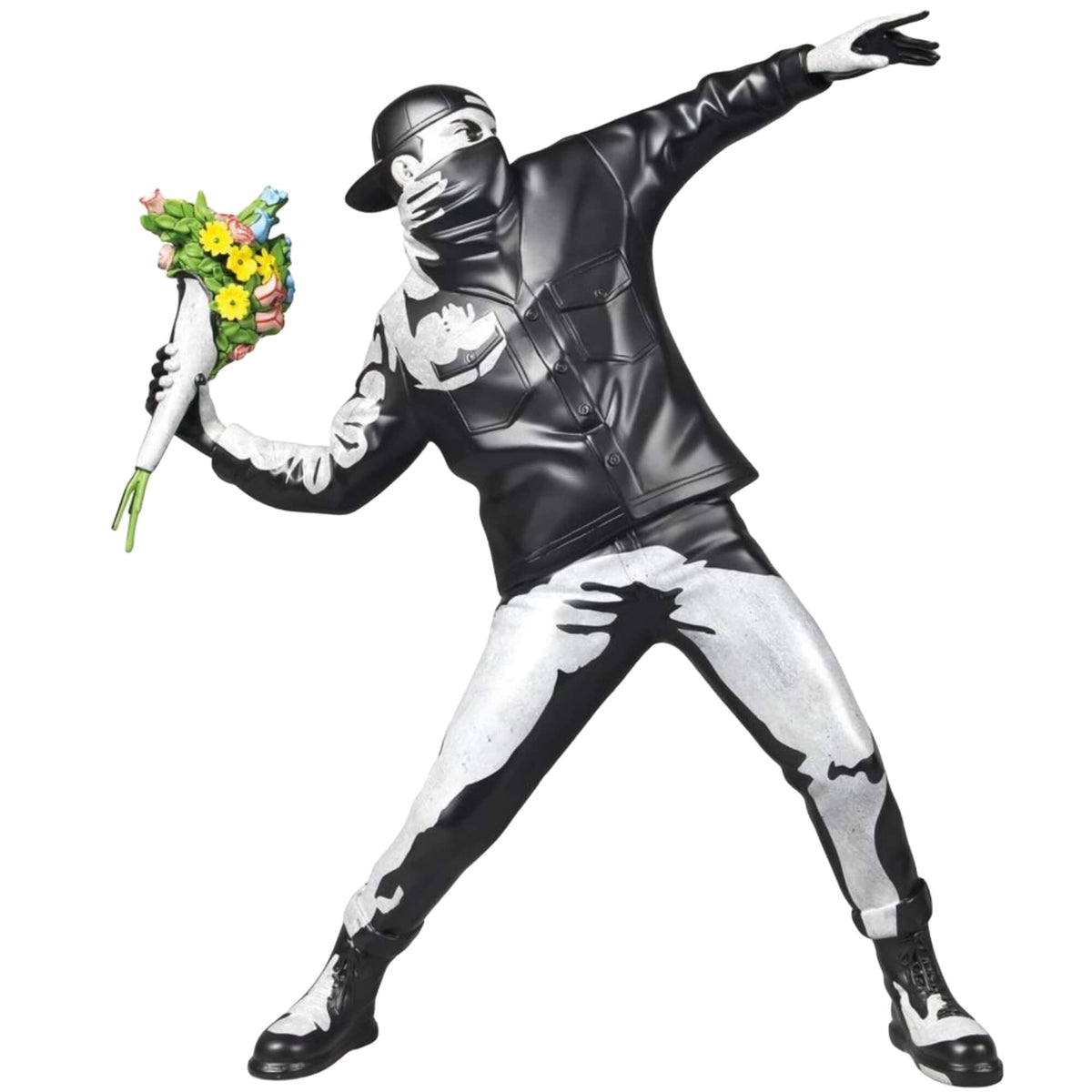 Banksy's Banksy Flower Bomber (Black/White Special Edition) Print - Hype  Museum