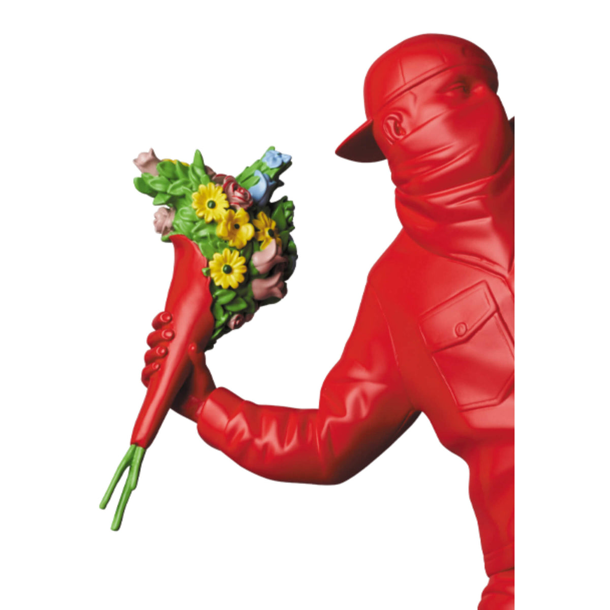 Banksy's Banksy Flower Bomber (Red) Print - Hype Museum