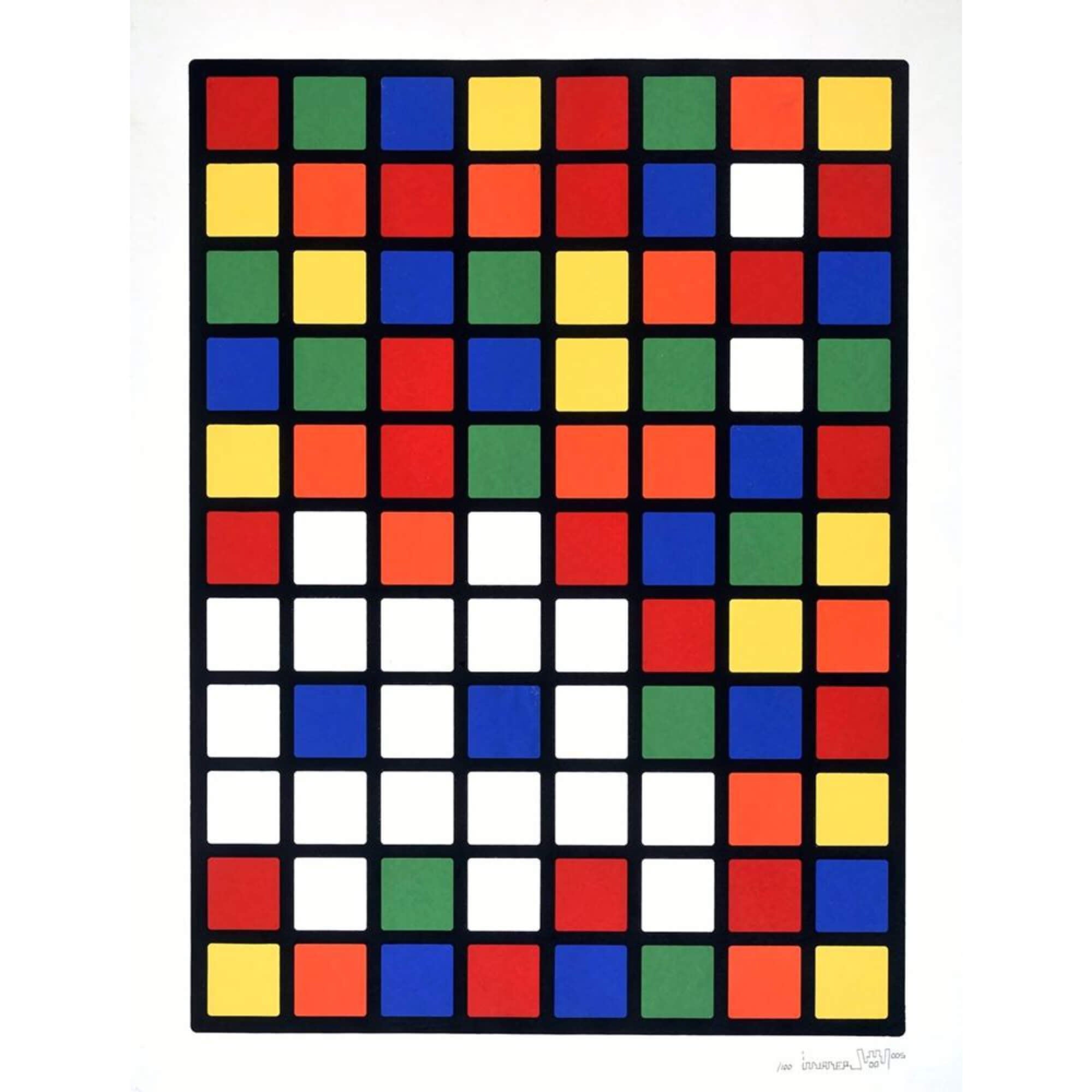 Invader-Rubik Space - Invader-art print