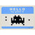 Invader-Hello My Game Is (blue) - Invader-art print