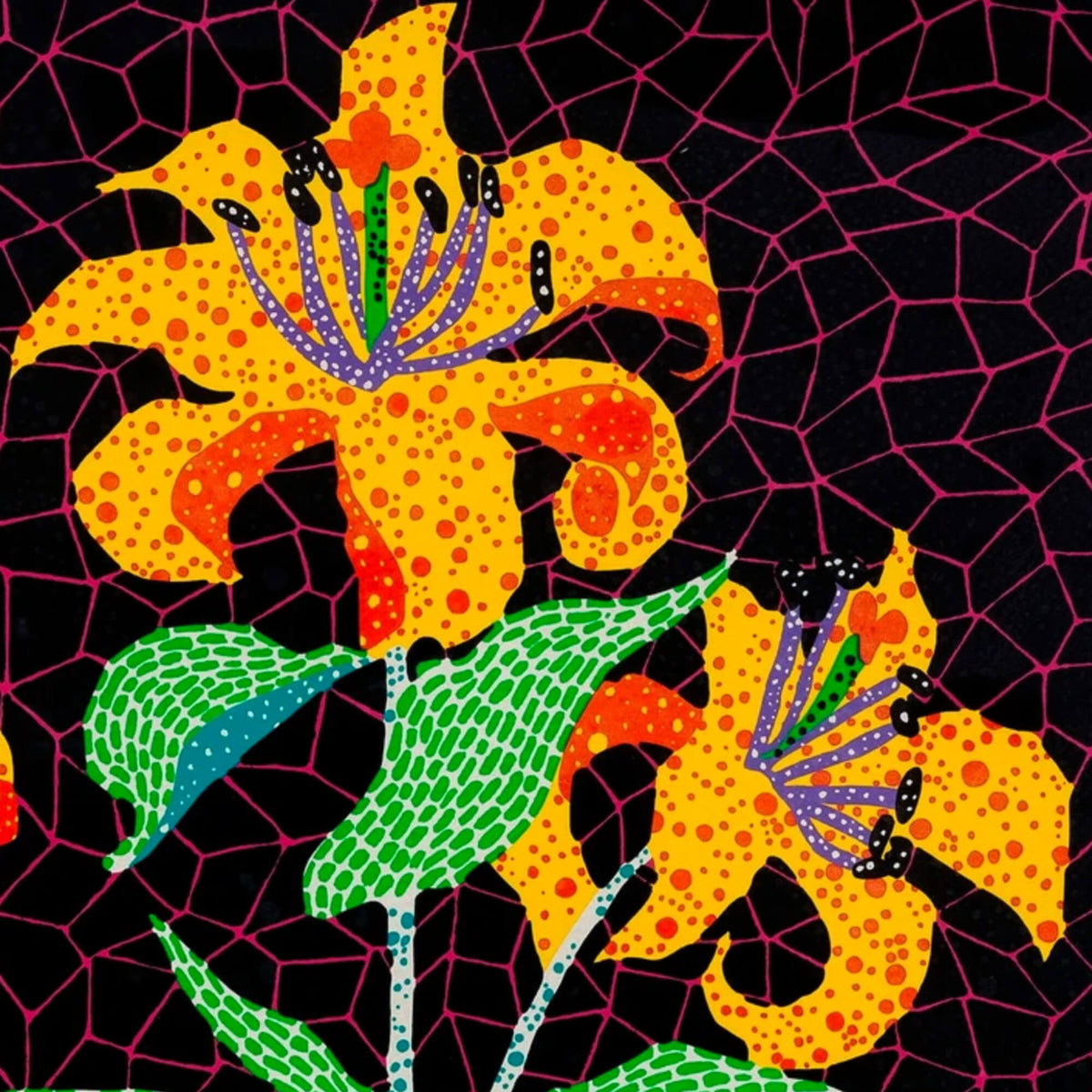 Yayoi Kusama's Flowers, Kusama 83 Print - Hype Museum