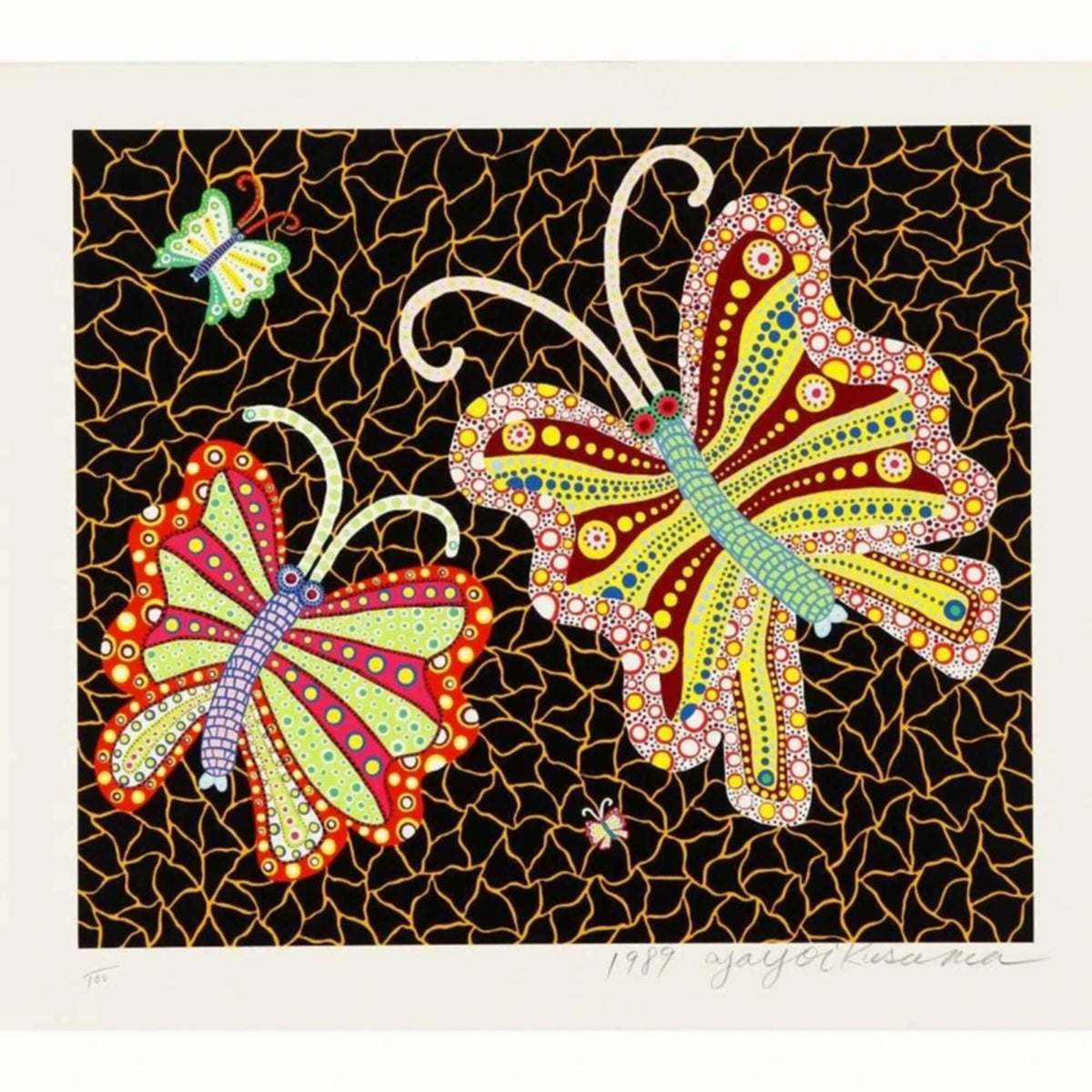 Yayoi Kusama's Butterflies Print - Hype Museum