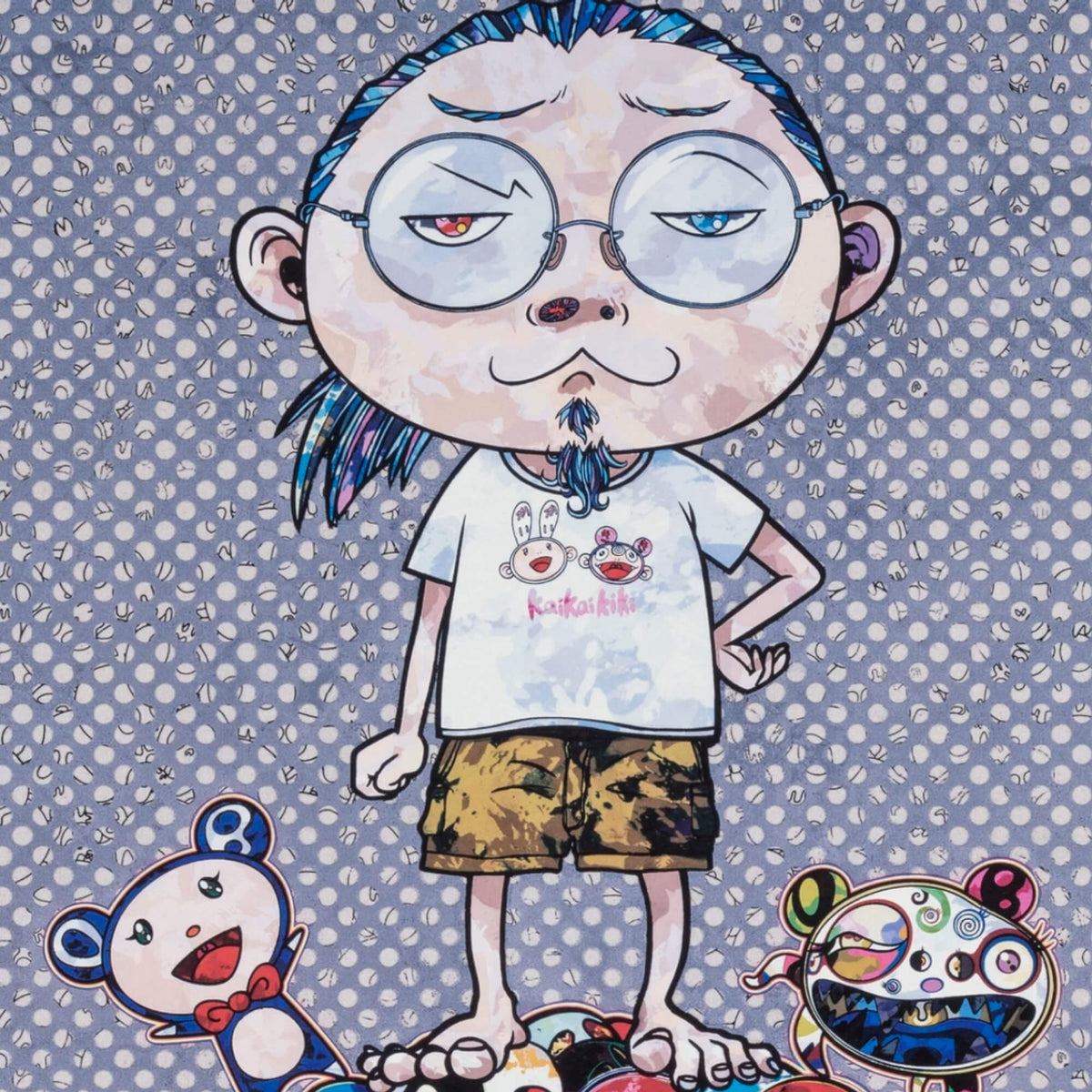 Takashi Murakami  A Set of Six Prints: I Met A Panda Family; Me Among The  Supernatural; Me and the Mr. DOBs; Pom & Me: On the Red Mound of the Dead;