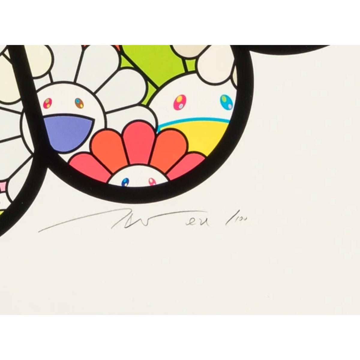 Takashi Murakami, Flowers in Pastel Colors (2022)