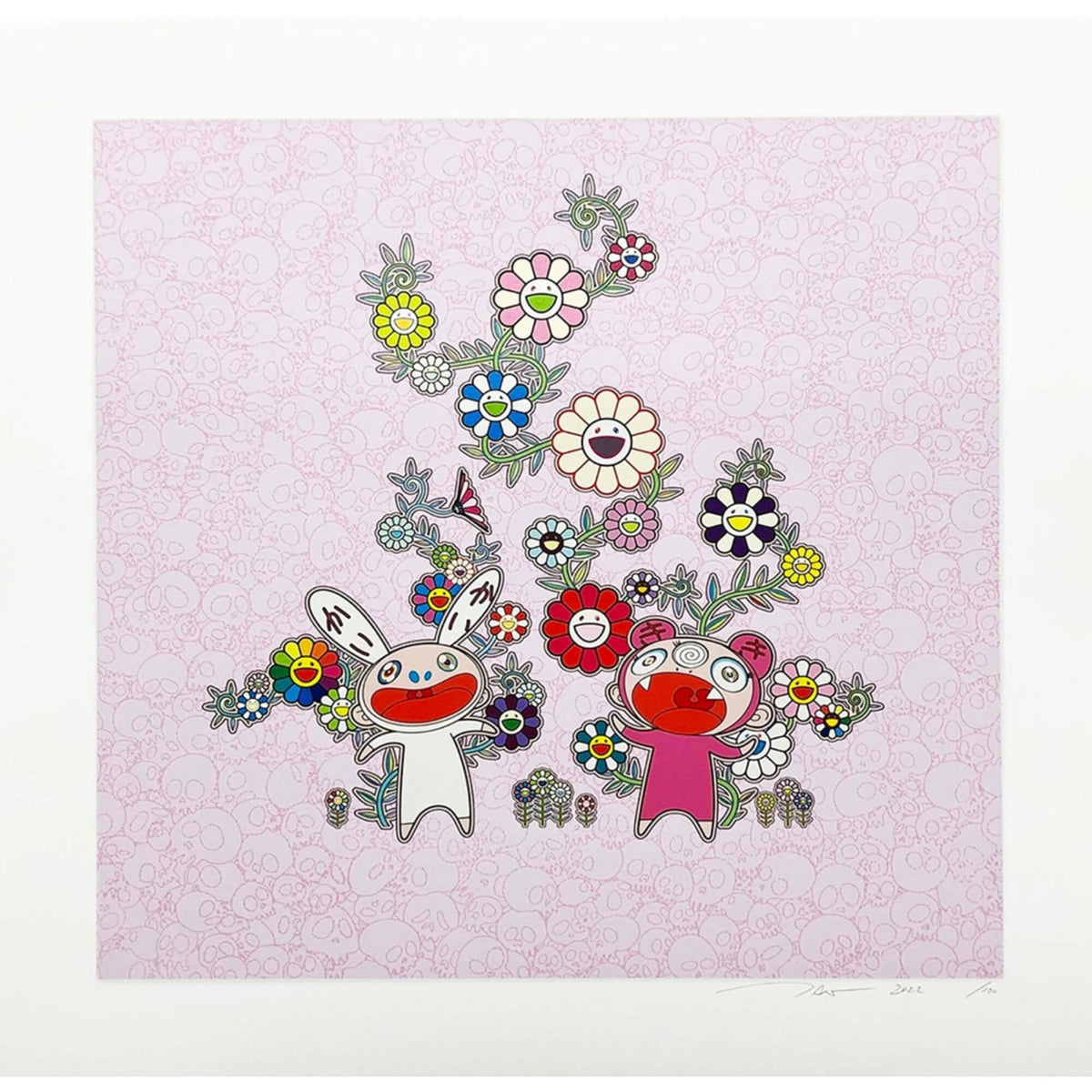 Takashi Murakami's Snow, Moon, And Flower: Flowers With Kaikai And