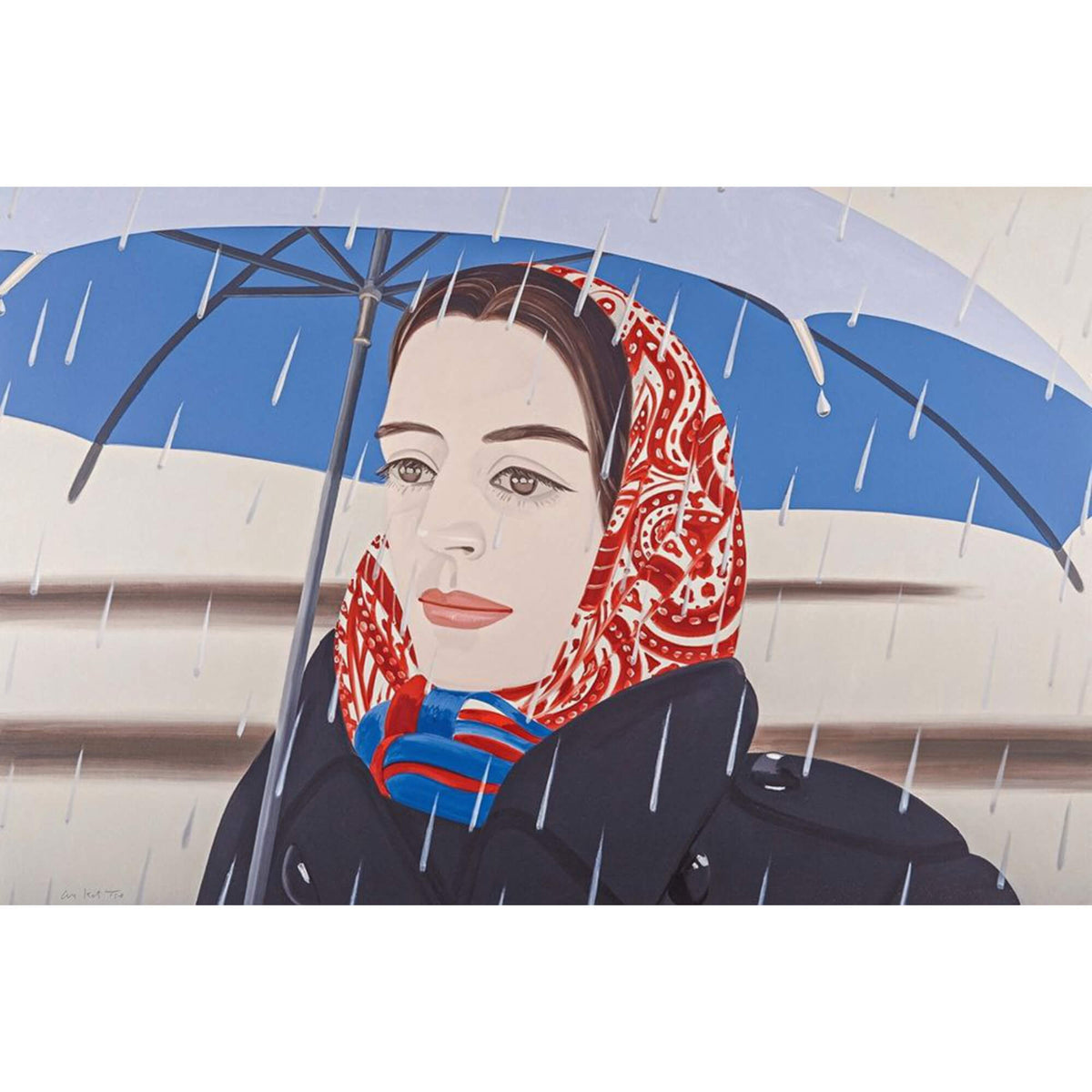 Alex Katz s Blue Umbrella Ii Print Hype Museum