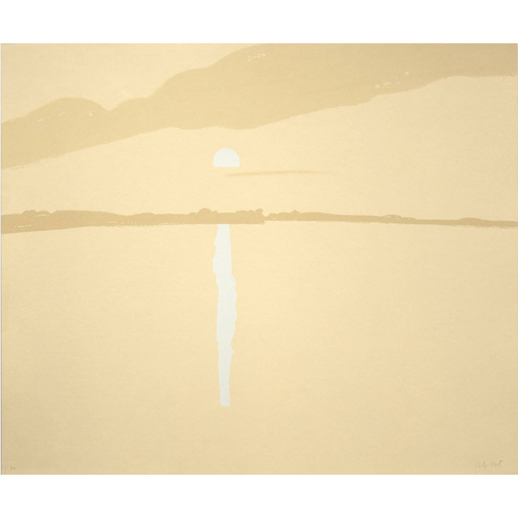 Alex Katz-Sunset, Lake Wesserunset 4 - Alex Katz-art print