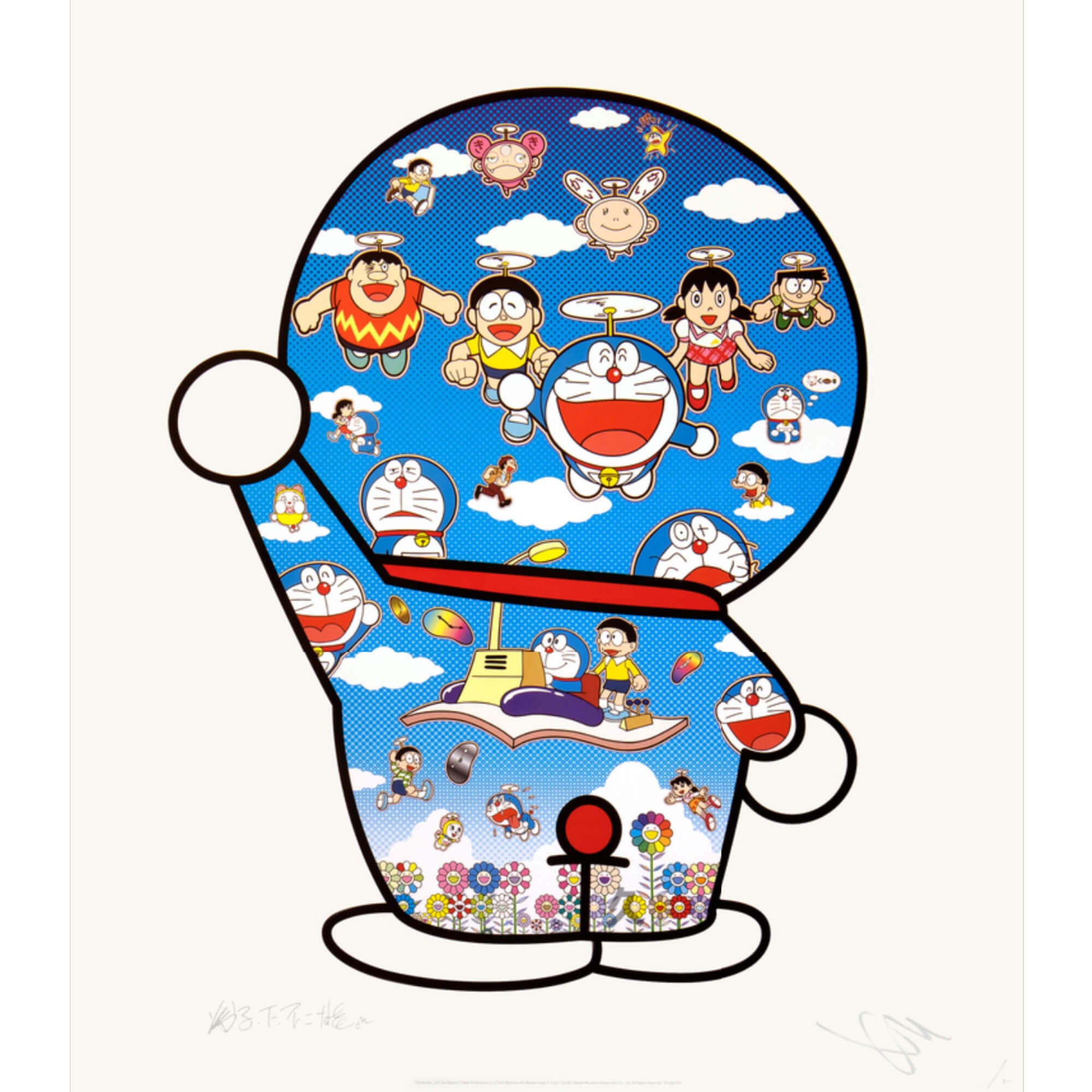Doraemon And Friends Under The Blue Sky
