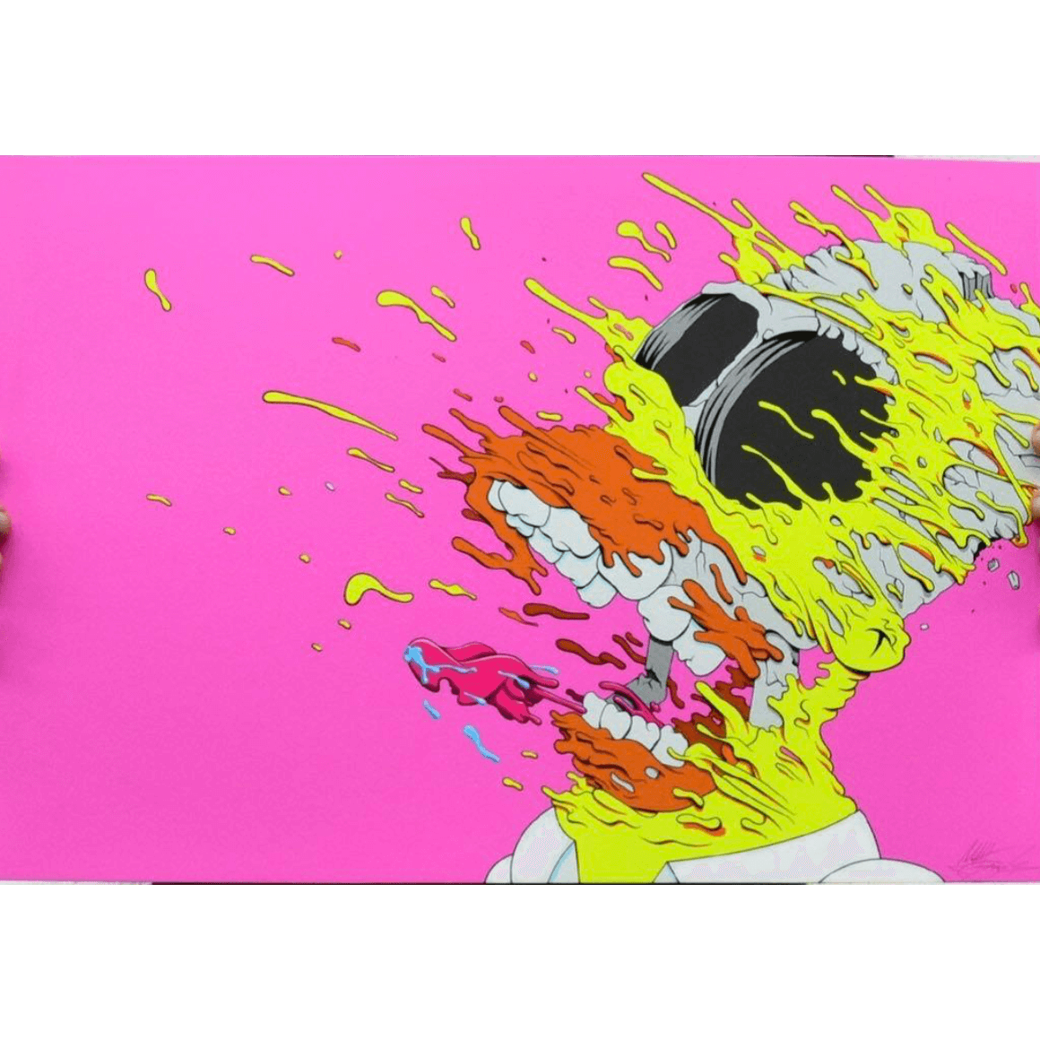 Matt Gondek-Deconstructed Homer (Pink Cocaine) - Matt Gondek-art print
