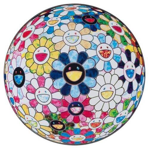 Takashi Murakami-The Flowerball'S Painterly Challenge - Takashi Murakami-art print